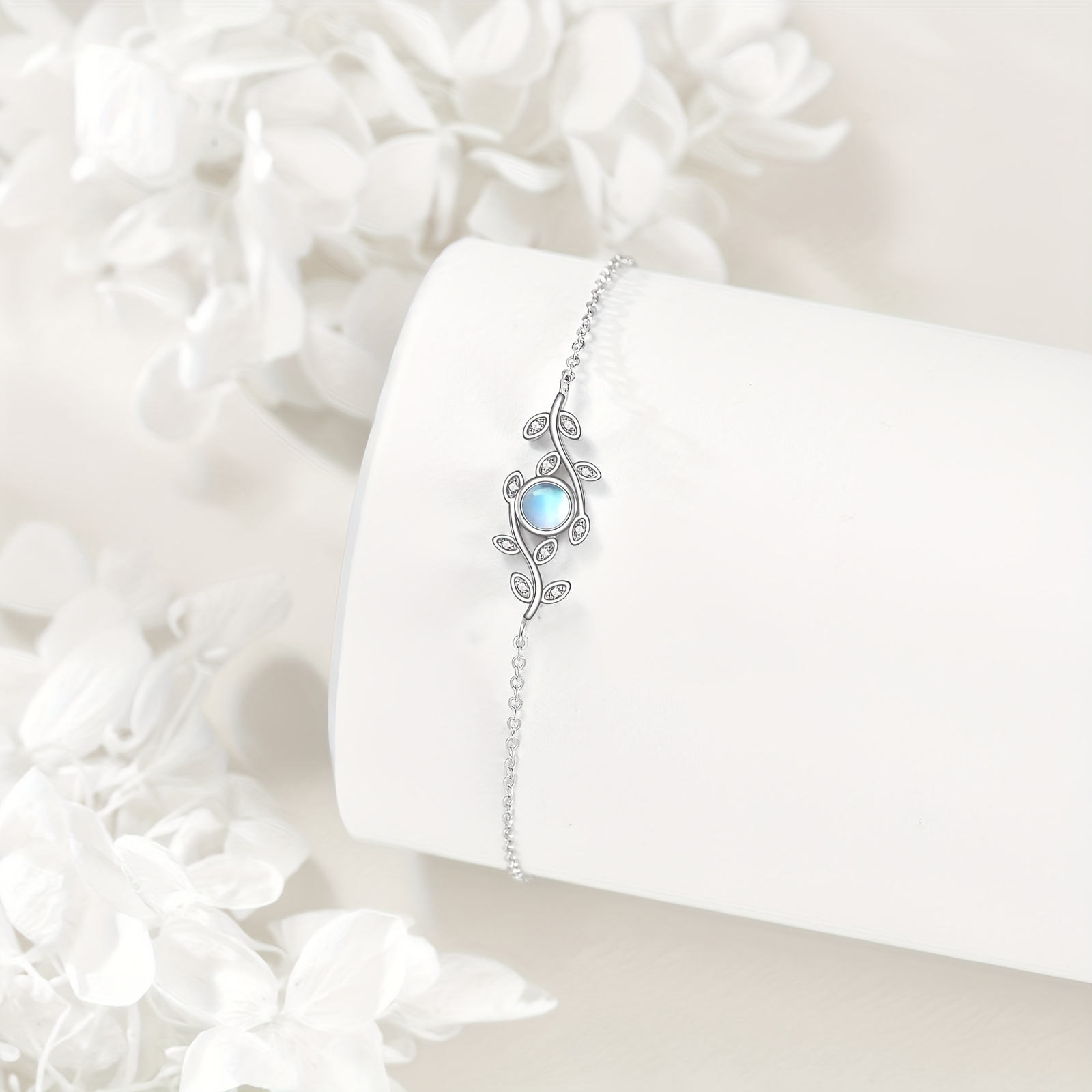 Sterling Silver Leaf Bracelet for Women
